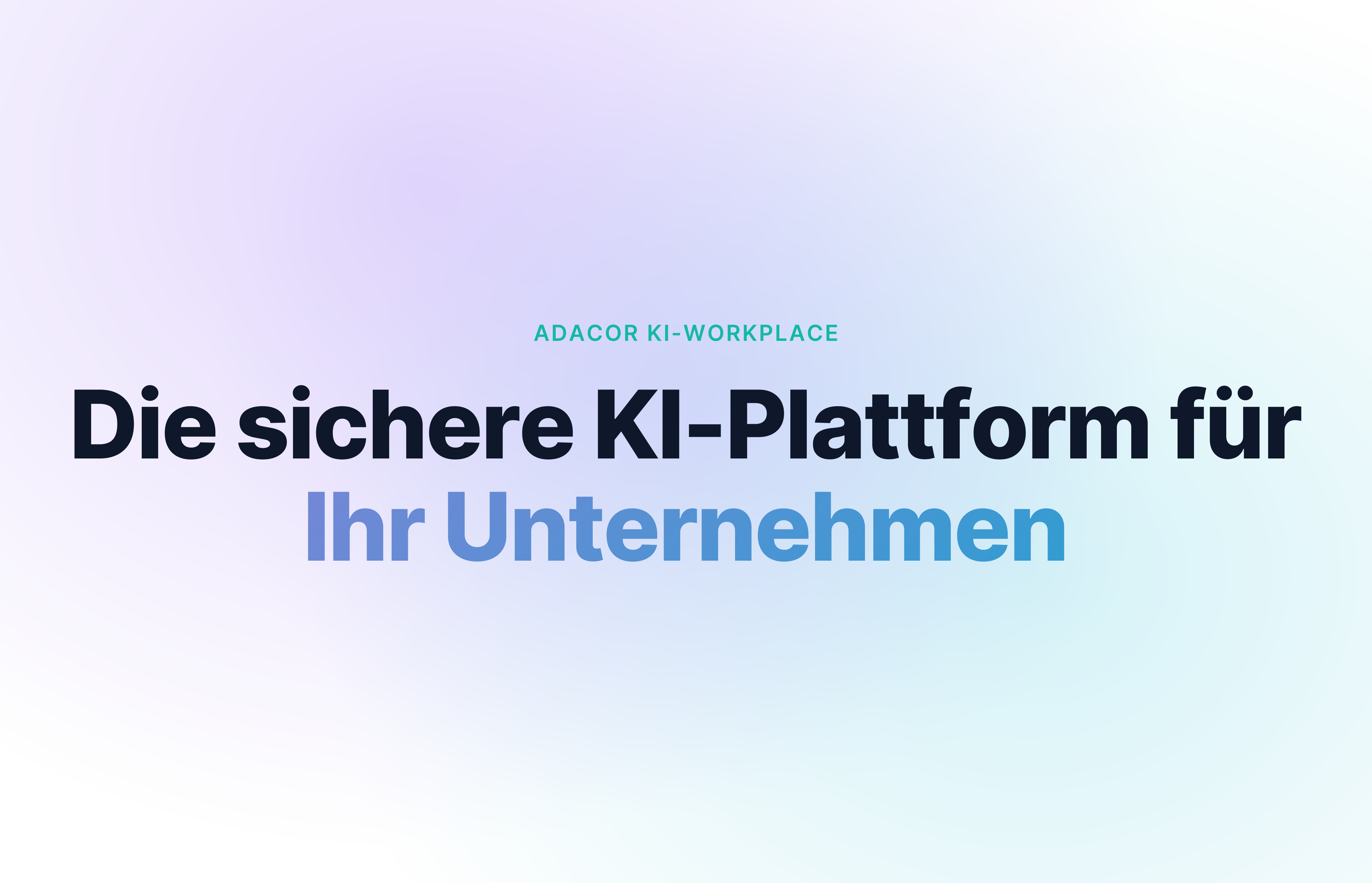 Viele KI-Plattformen werben mit Datenschutz. Wir bieten ihn nachweislich. Der KI-Workplace von Adacor erfüllt höchste Datenschutzanforderungen und verzichtet auf Public-Cloud-Integrationen. F