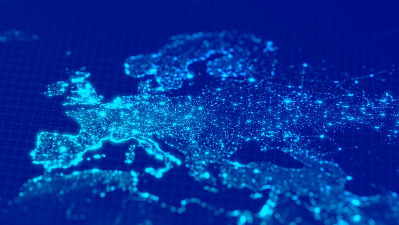 Eine Europakarte